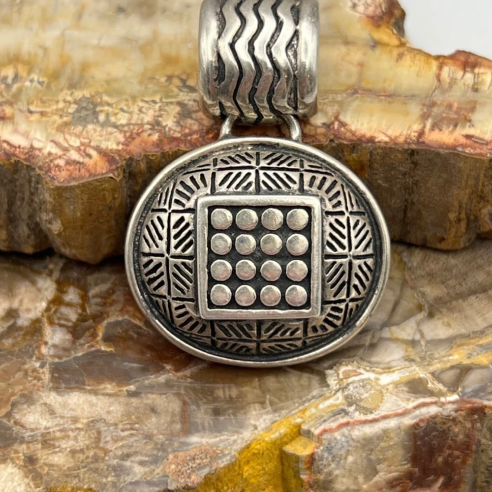 Vintage Thailand Sterling Silver 925 Artisan Pendant